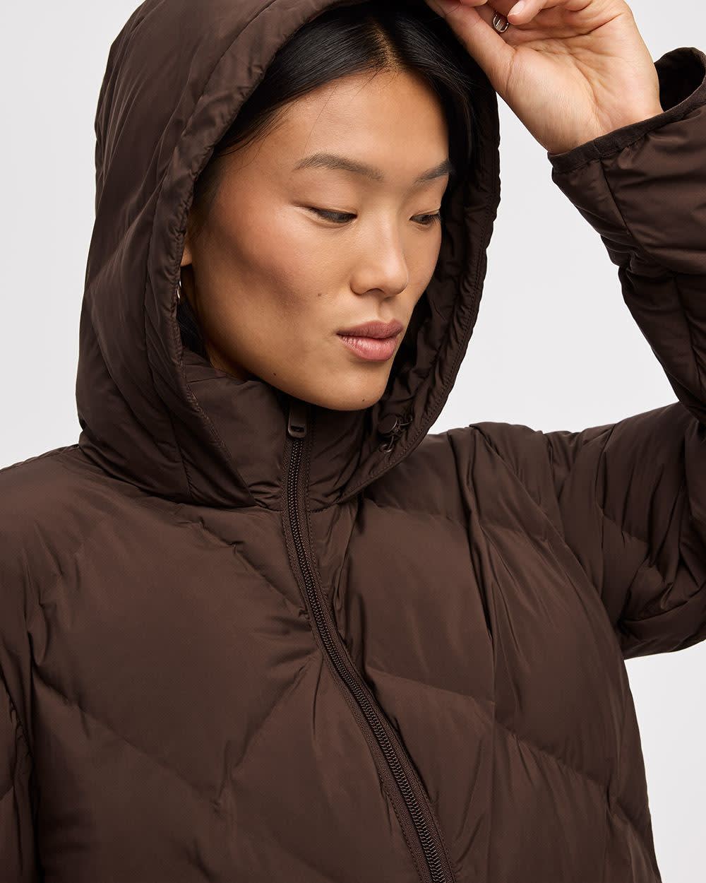 Long Hooded Puffer Jacket - Image 10
