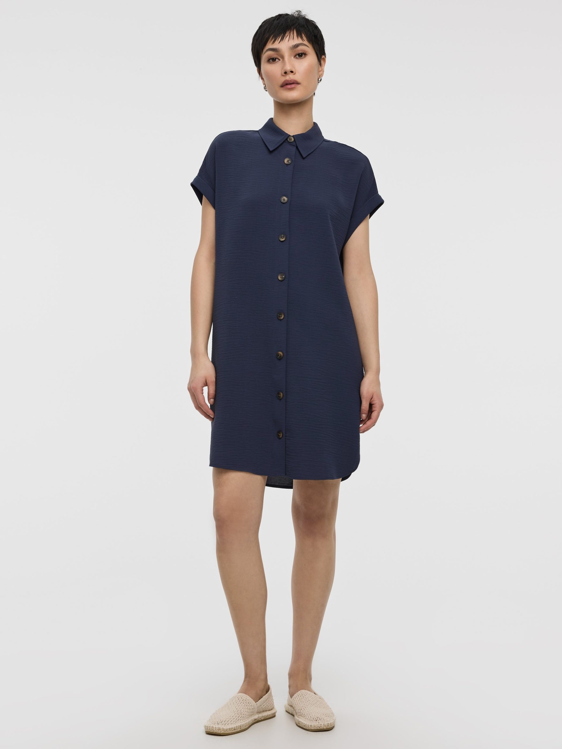 Short-Sleeve Shirt Dress - Image 9