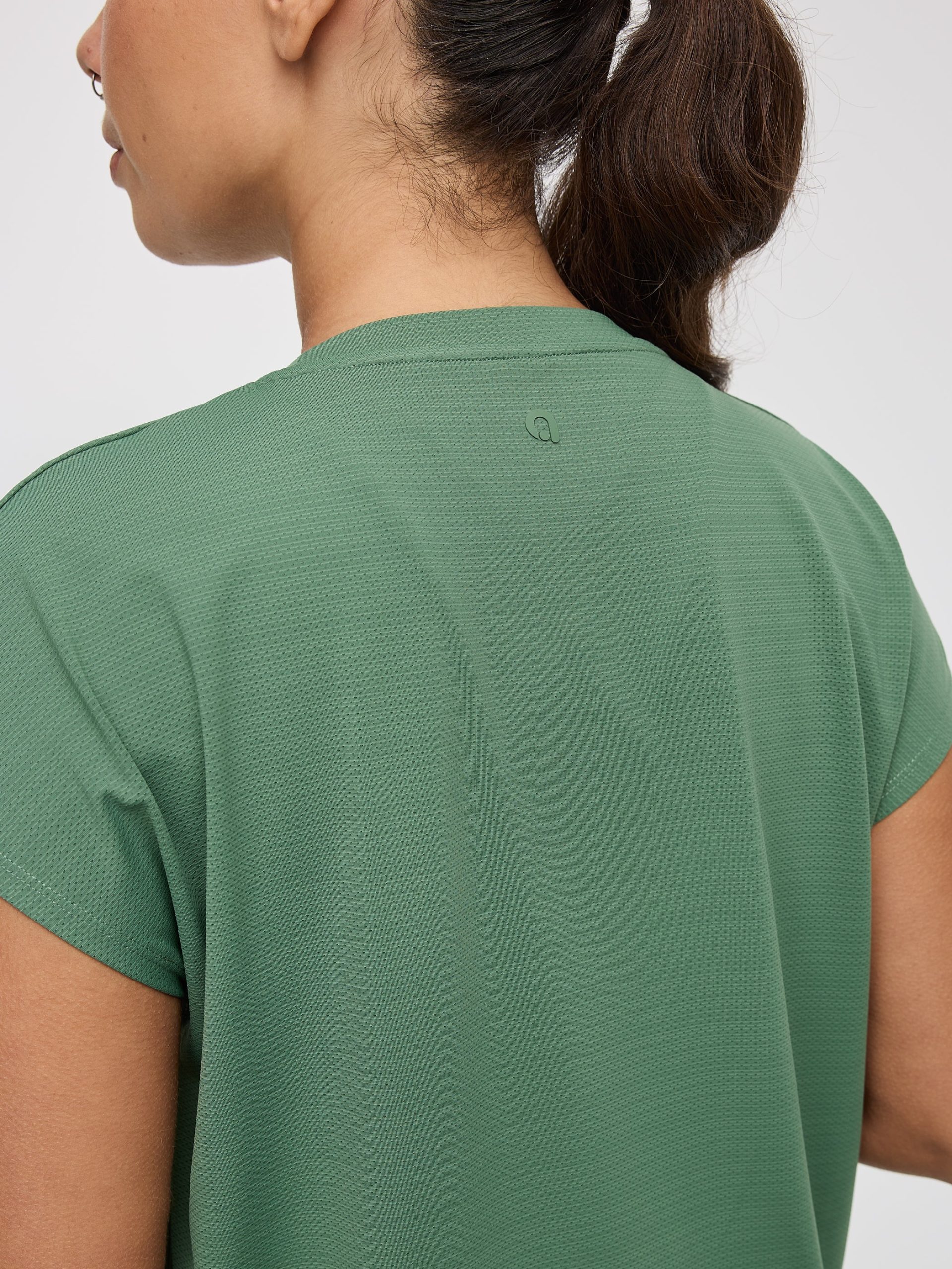 Extended-Sleeve Mesh Tee - Image 2