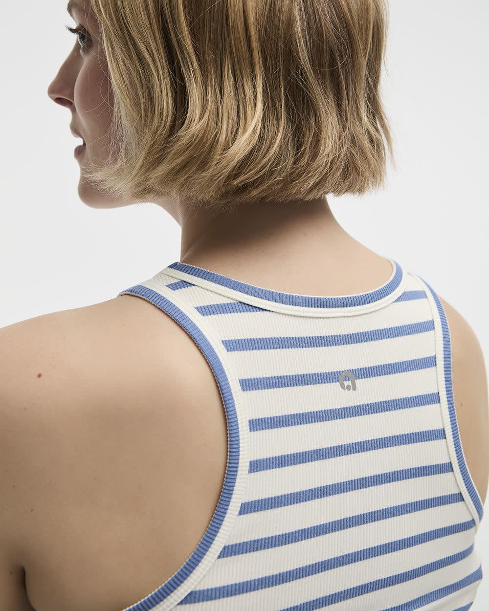 Ribbed Fitted Tank wtih Stripes - Hyba - Image 4