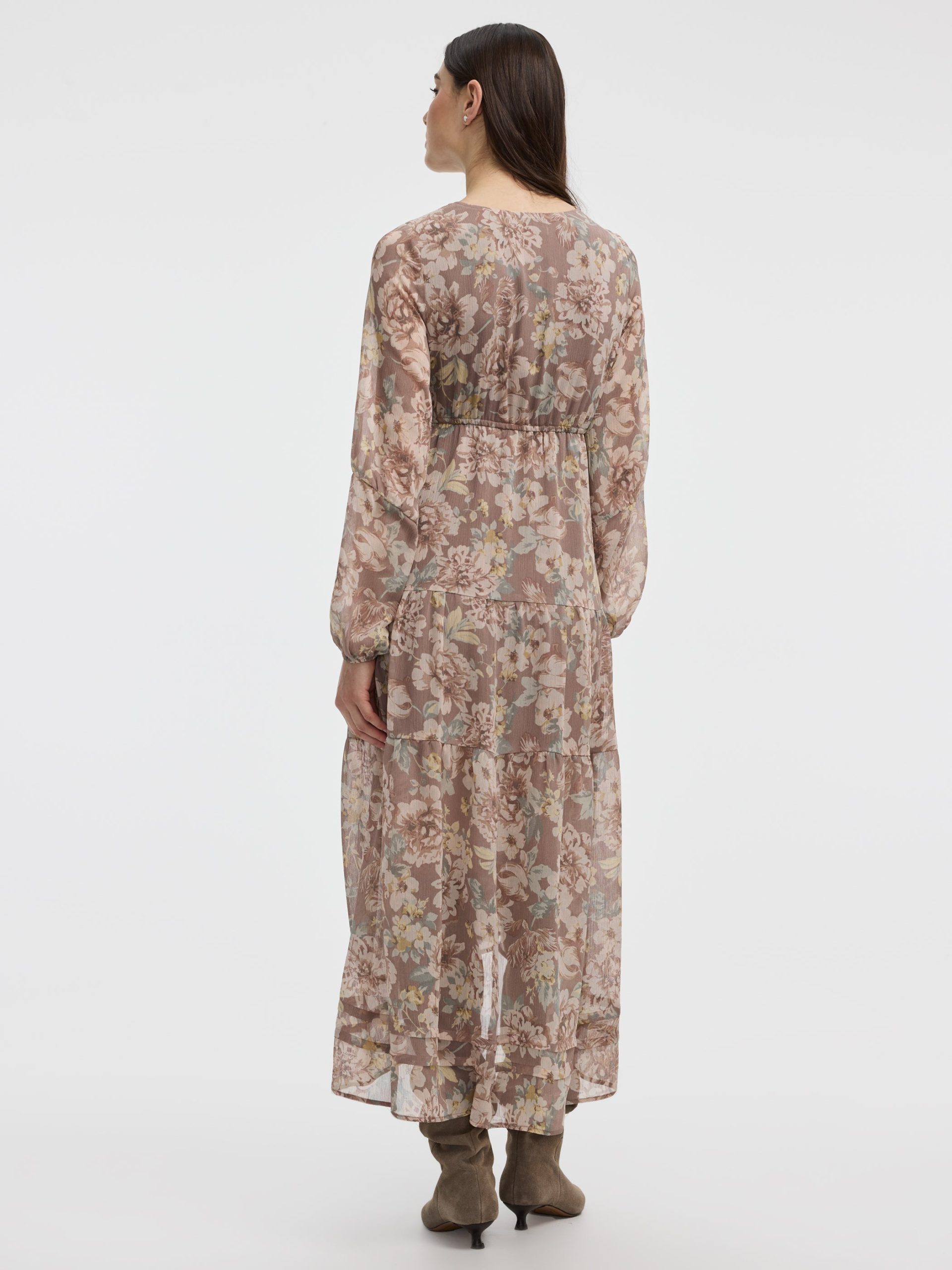 Long-Sleeve Maxi Tiered Dress - Image 2