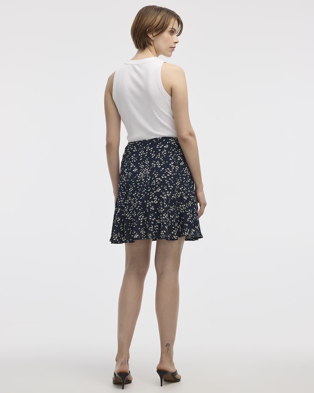 Mini Skirt with Ruffled Hem - Image 6