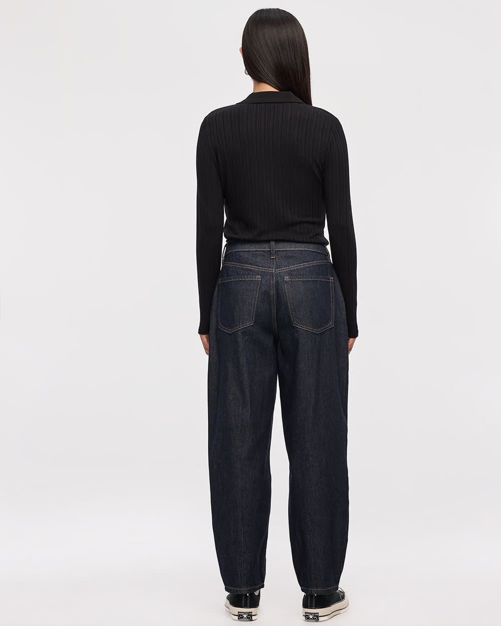 High-Rise Barrel Jeans - Image 13