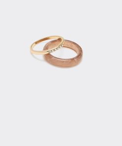 Metal and Resin Rings - Set of 2