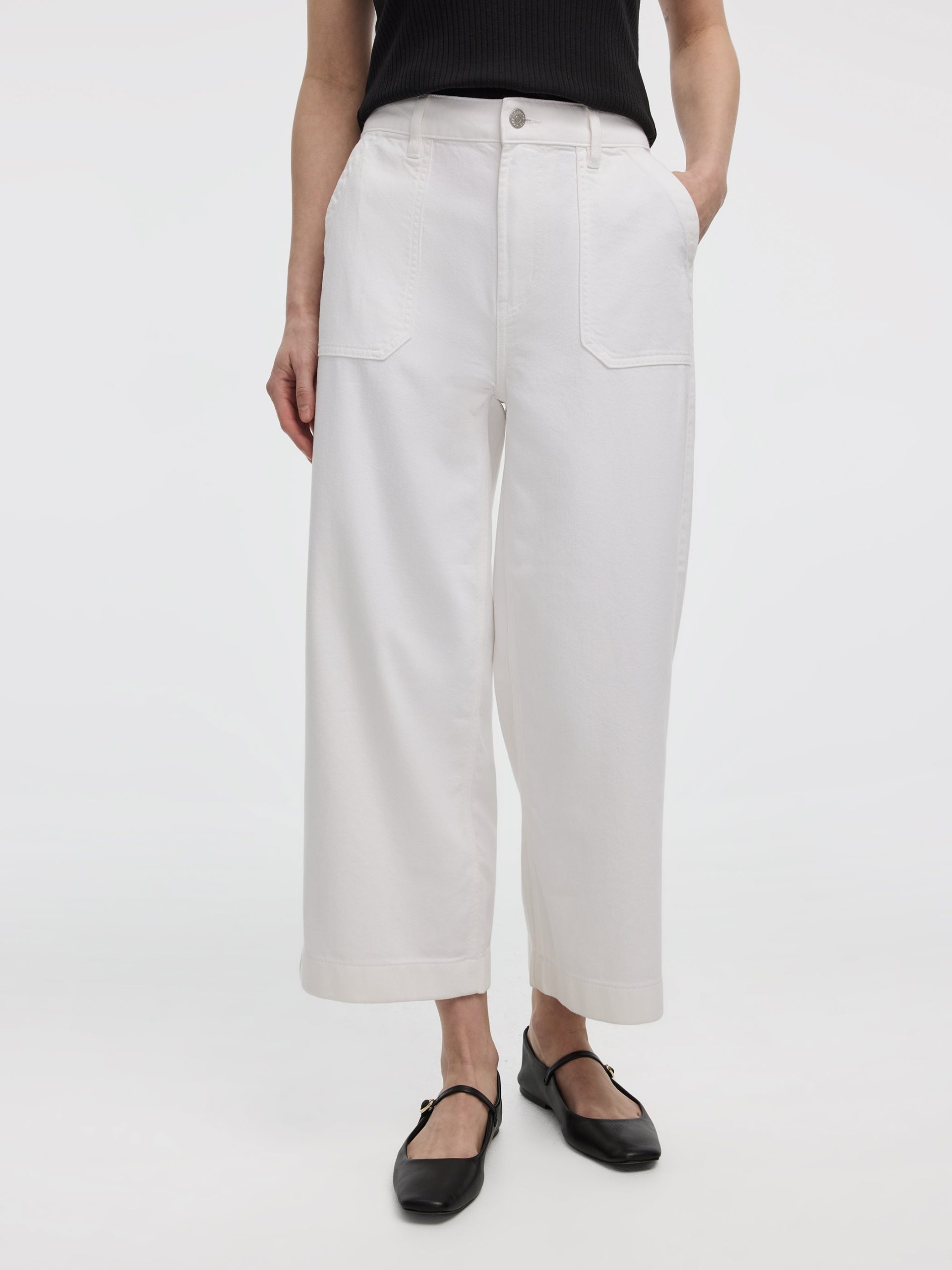 Flowy Wide-Leg High-Rise Cropped Jean - Image 2
