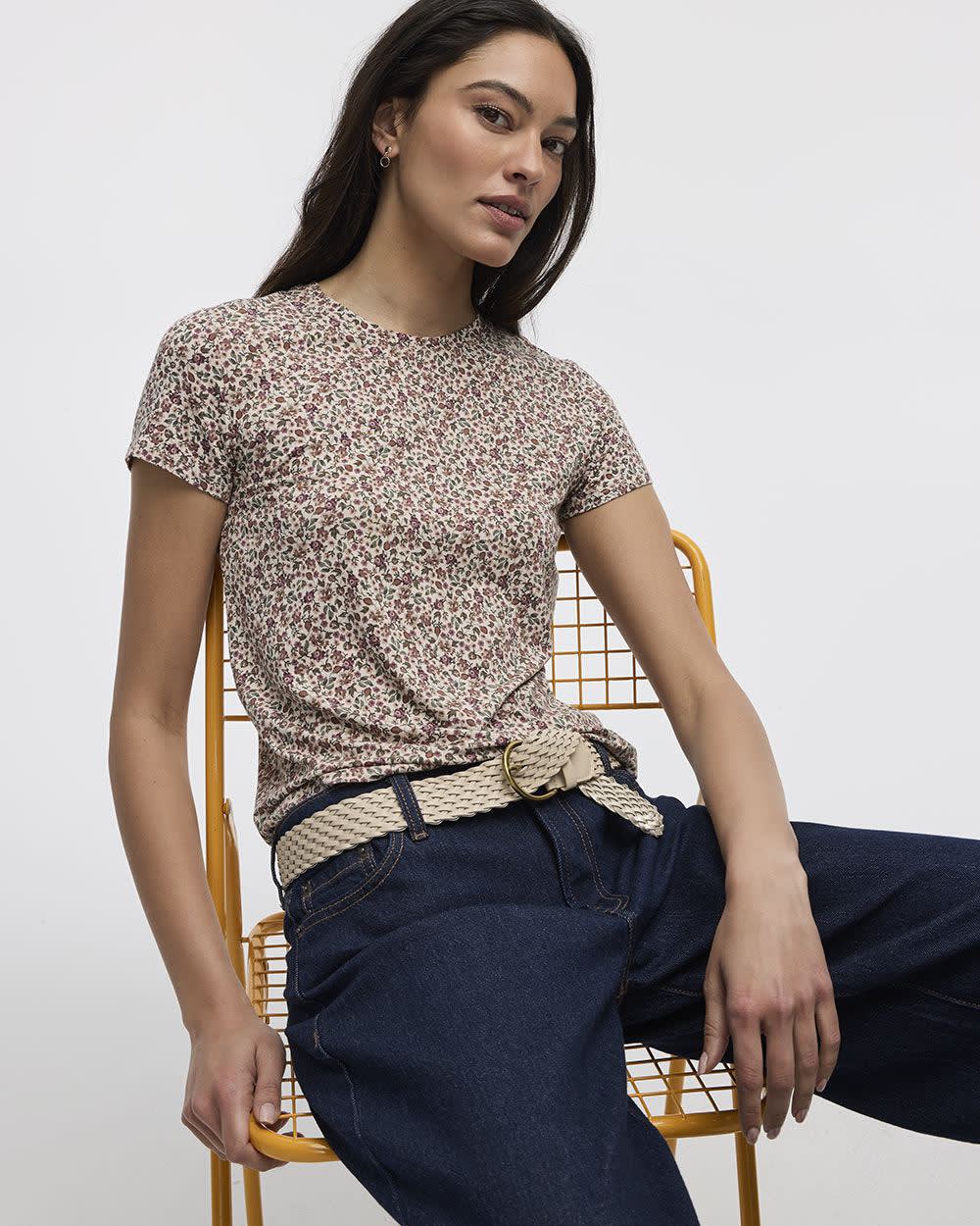 Short-Sleeve Crew-Neck Tee - R Essentials - Image 5
