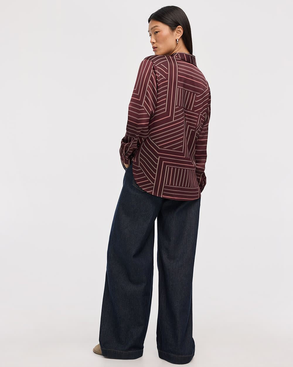 Satin Long-Sleeve Shirt - Image 28