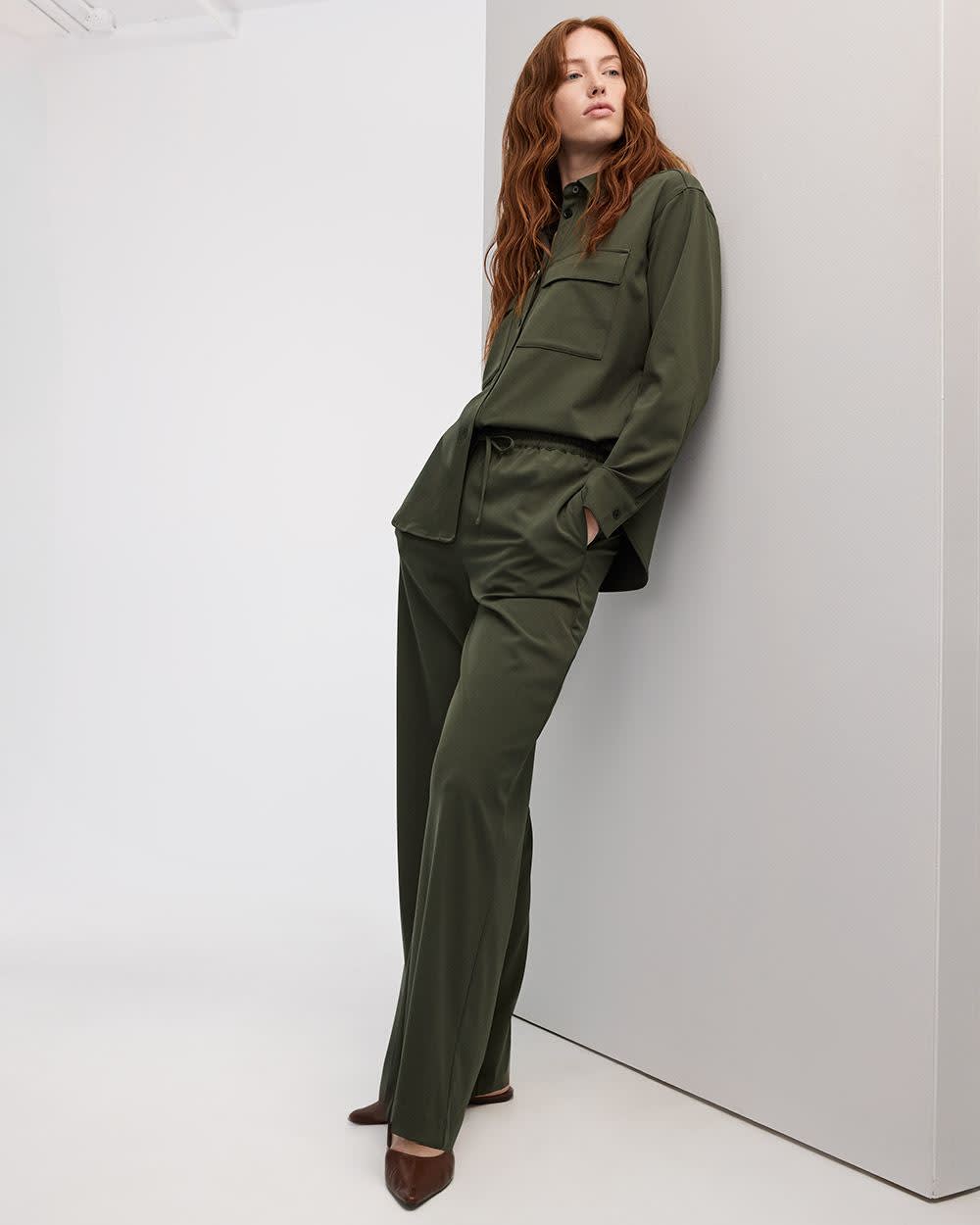 Wide-Leg High-Rise Pull-On Pant - The Timeless - Image 14