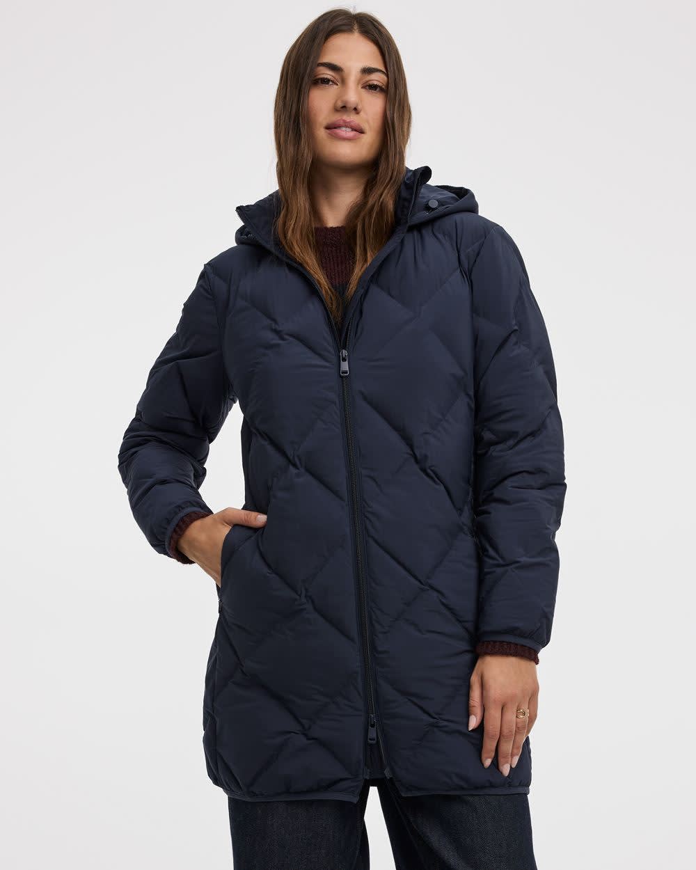 Long Hooded Puffer Jacket - Image 16