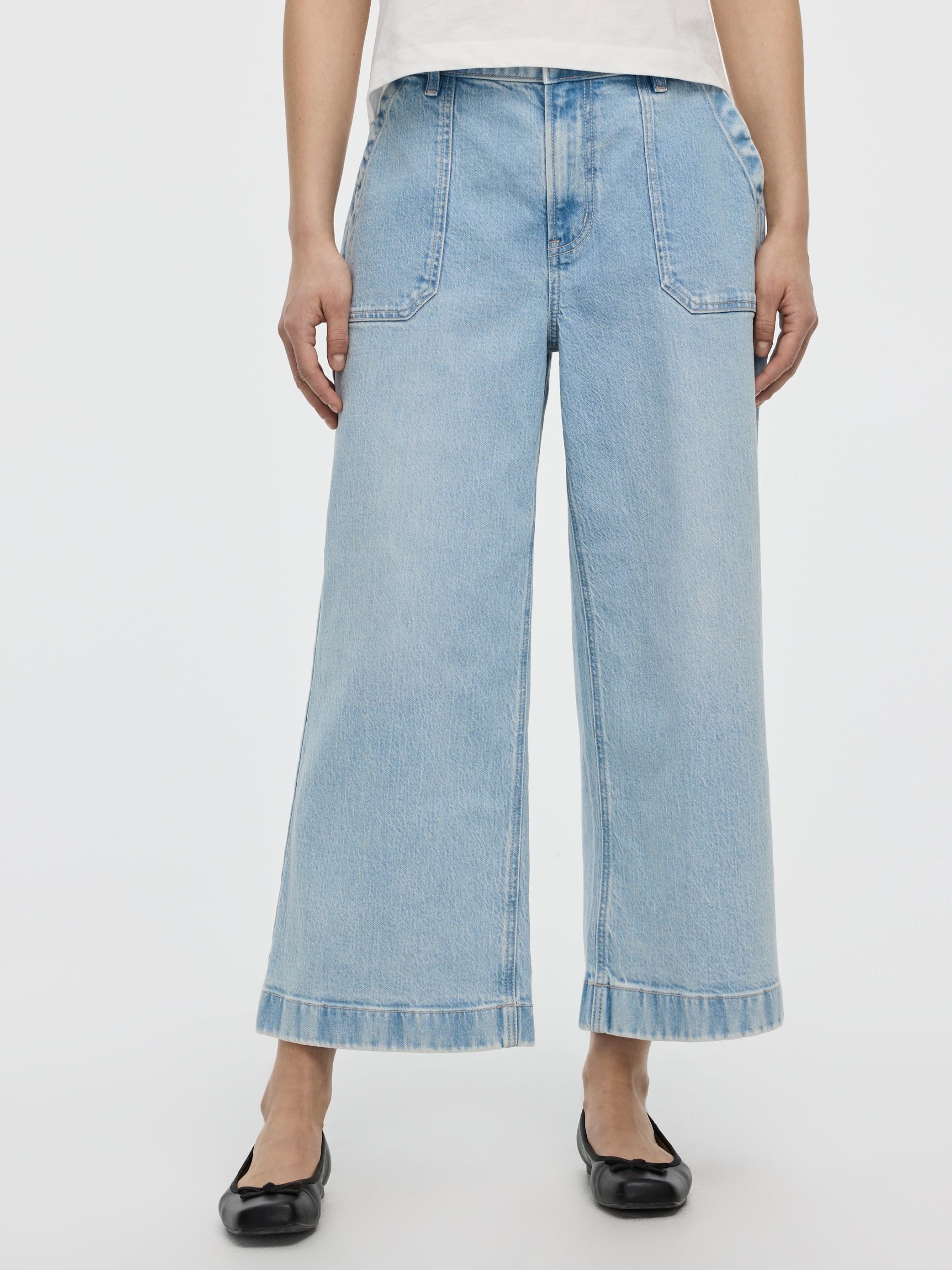Wide-Leg High-Rise Cropped Jean - Image 2
