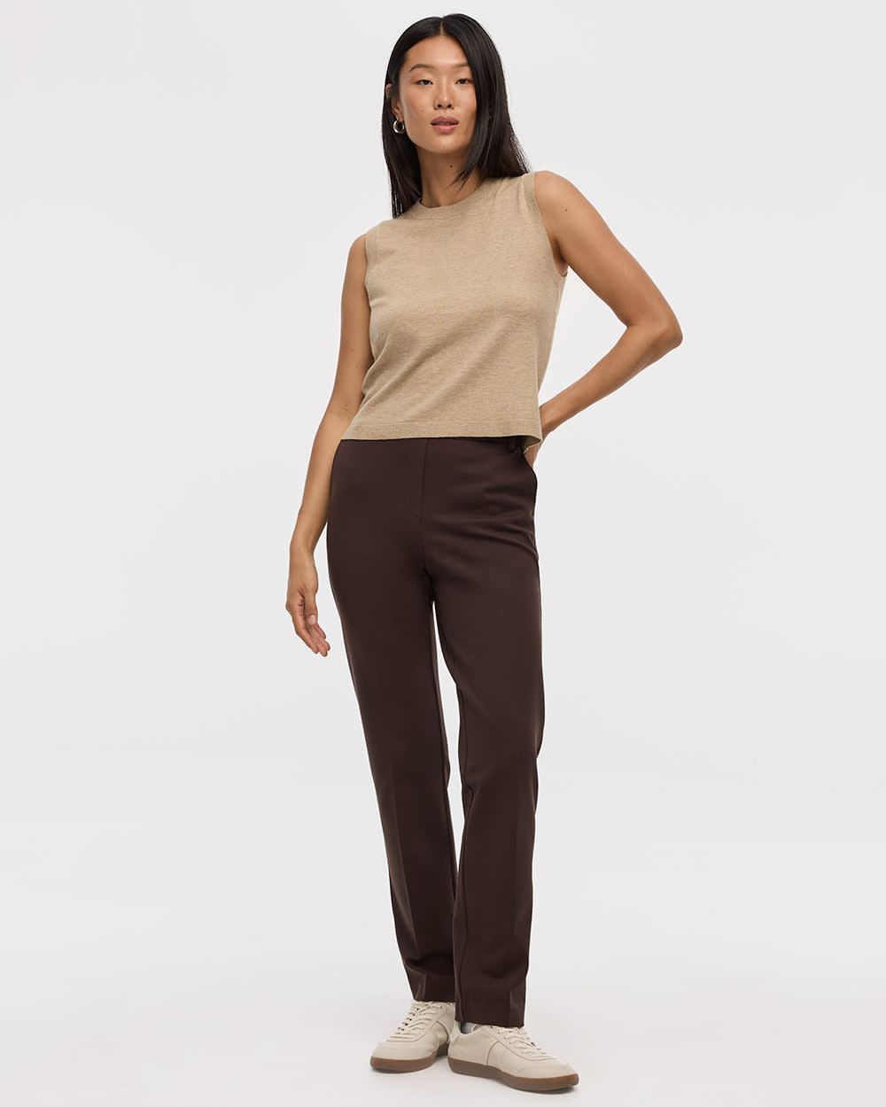 Straight-Leg High-Rise Pants - The Modern Stretch (R) - Image 8