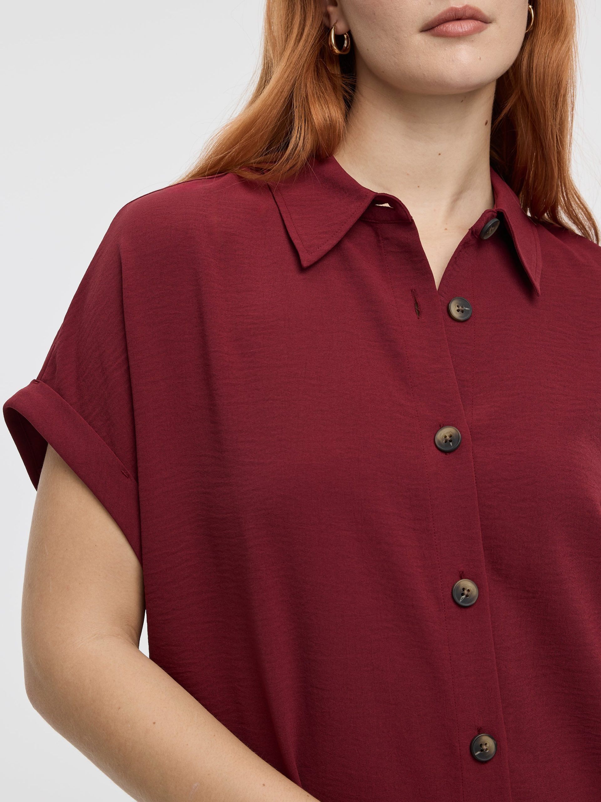 Short-Sleeve Shirt Dress - Image 14