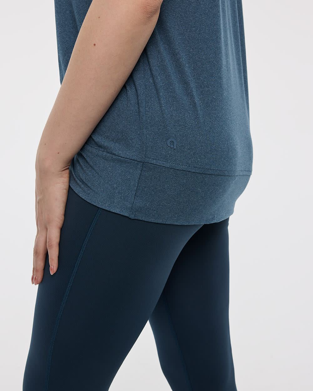 Crew-Neck T-Shirt with Twisted Front - Hyba - Image 8