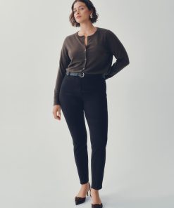 Slim-Leg High-Rise Ankle Pant - The Iconic (R)