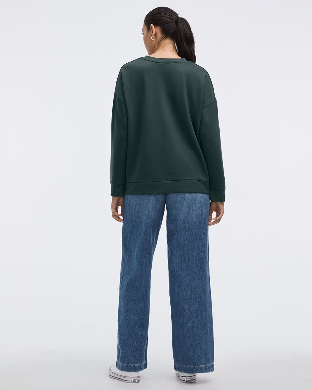 Long-Sleeve Crew-Neck Sweatshirt - R Essentials - Image 14