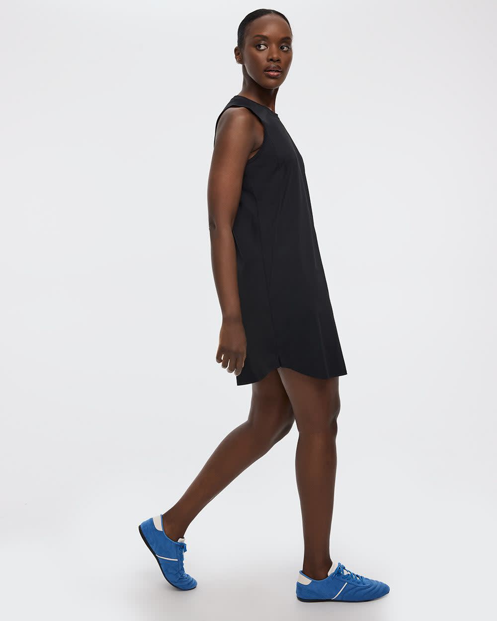 Sleeveless Crew-Neck Dress - Hyba