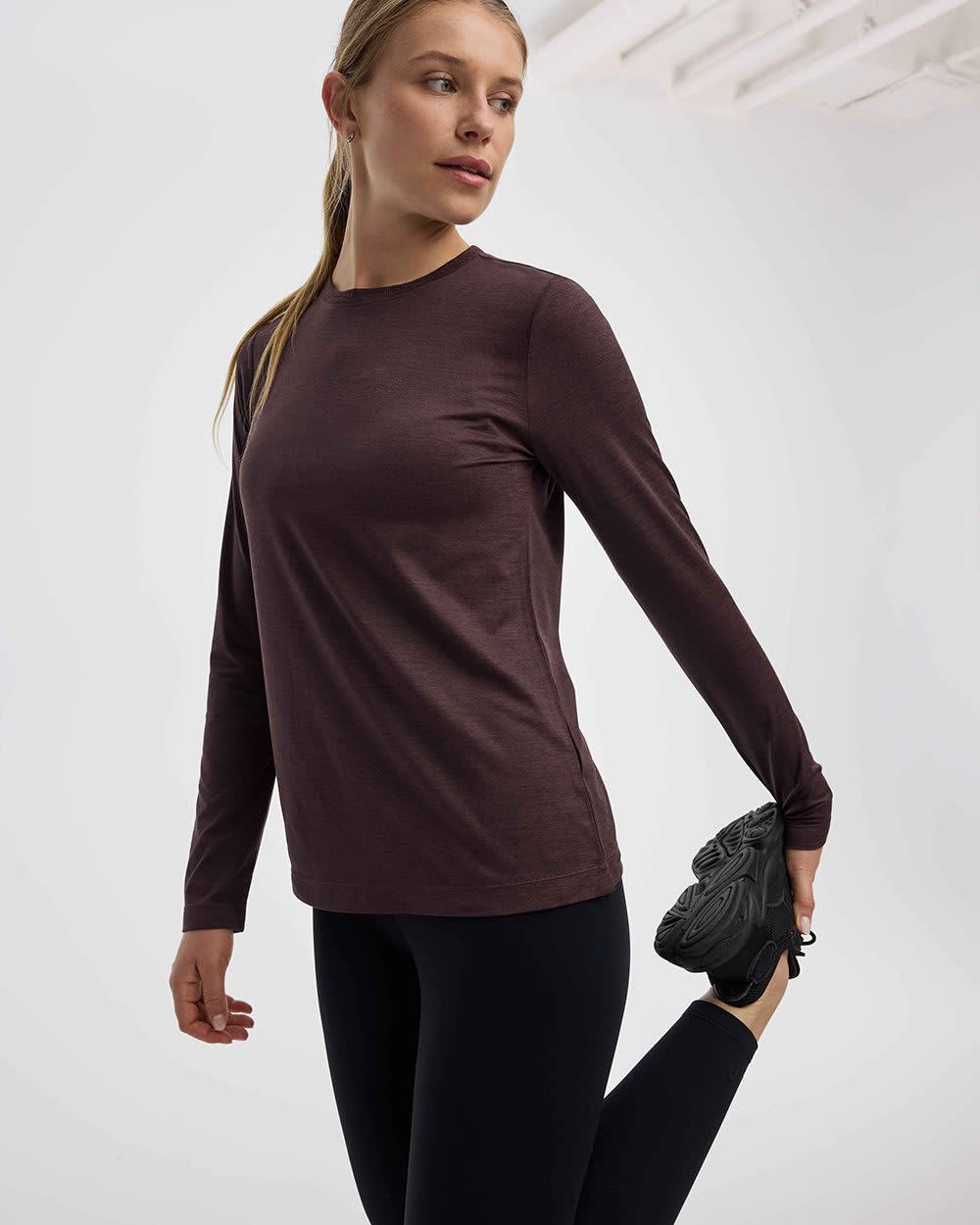 Long-Sleeve Crew-Neck T-Shirt - DRY-LUX (R) Hyba Essentials - Image 19