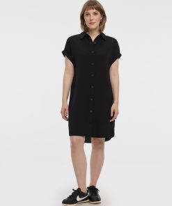 Short-Sleeve Shirt Dress
