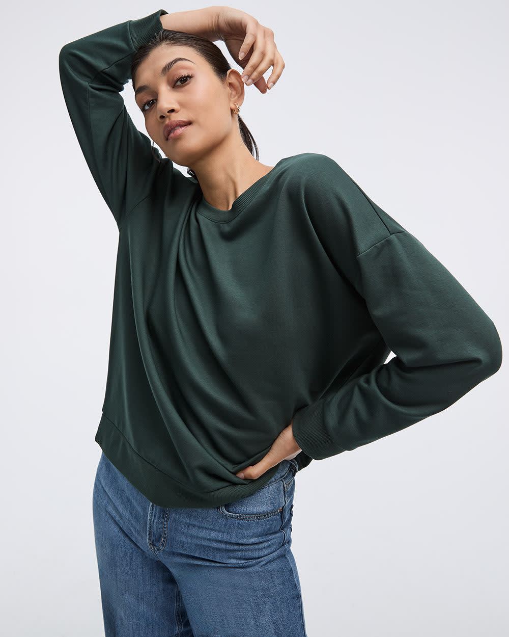 Long-Sleeve Crew-Neck Sweatshirt - R Essentials - Image 15