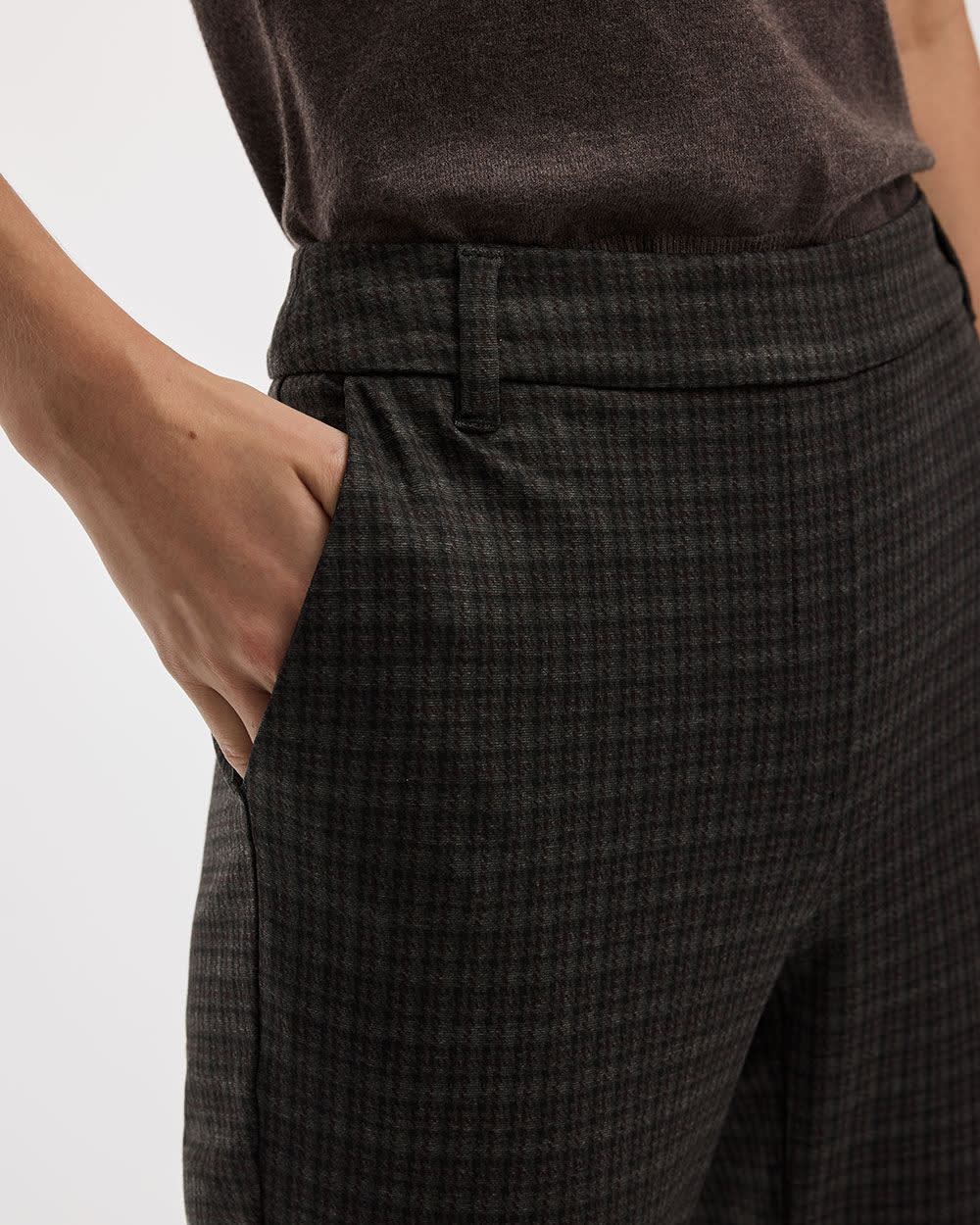 Straight-Leg High-Rise Plaid Pants - The Modern Stretch (R) - Image 5