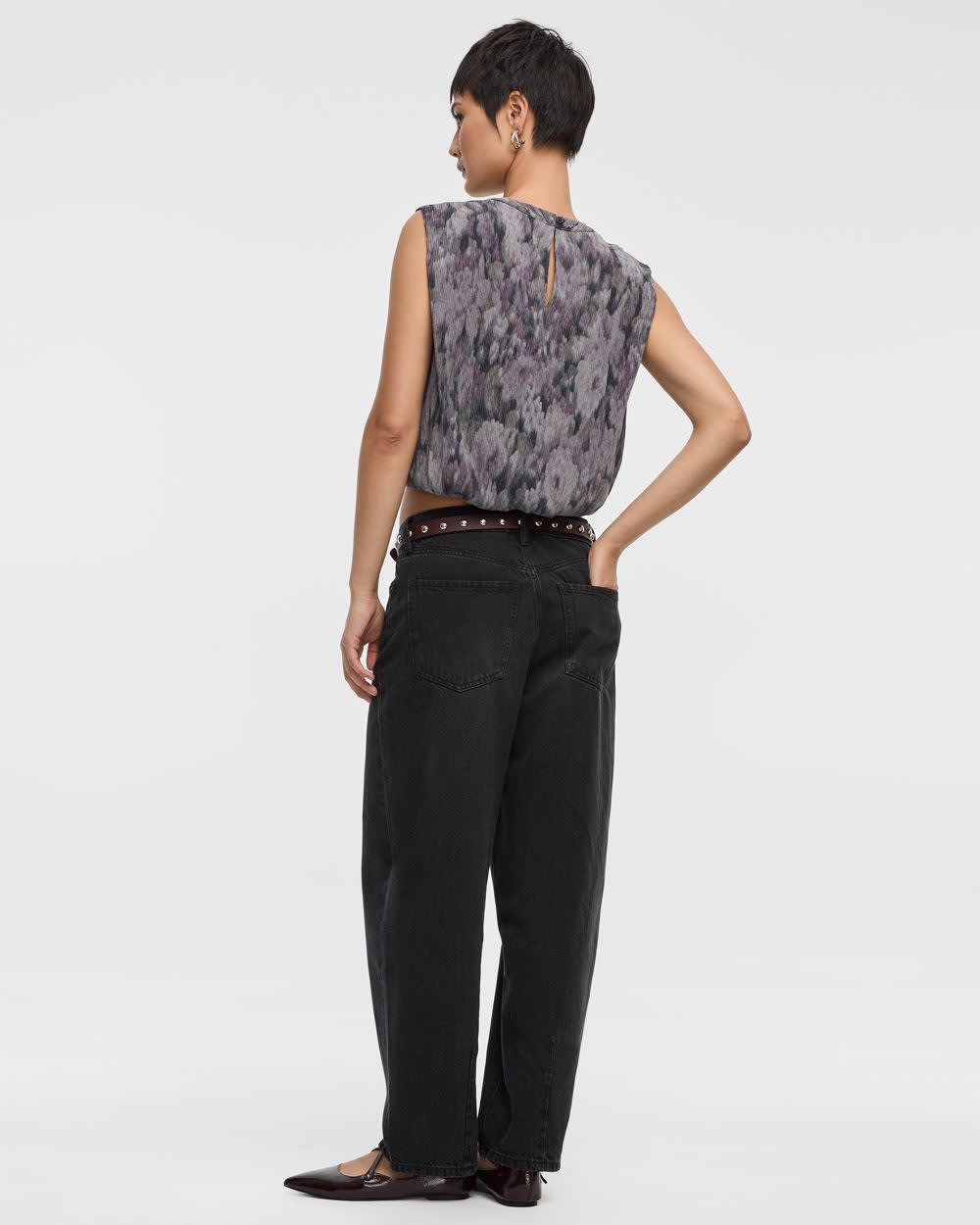 Crew-Neck Plissé-Knit Tank - Image 2