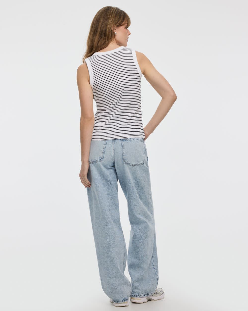 Striped Crew-Neck Tank - R Essentials - Image 2