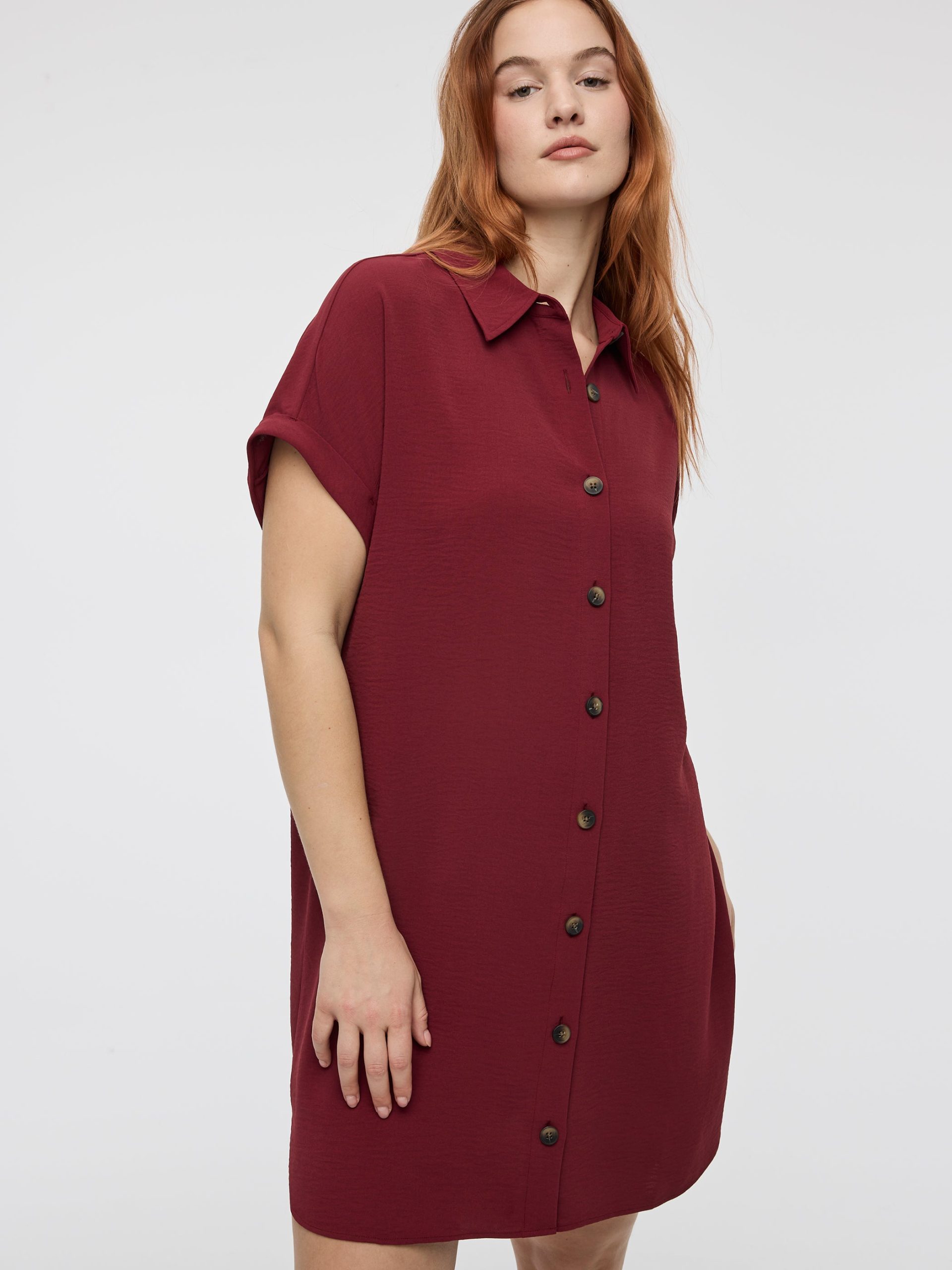 Short-Sleeve Shirt Dress - Image 16