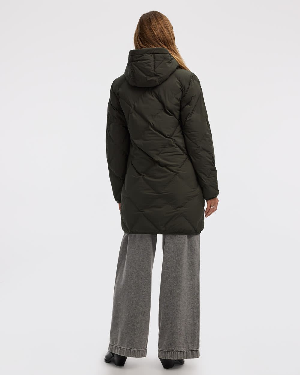 Long Hooded Puffer Jacket - Image 22