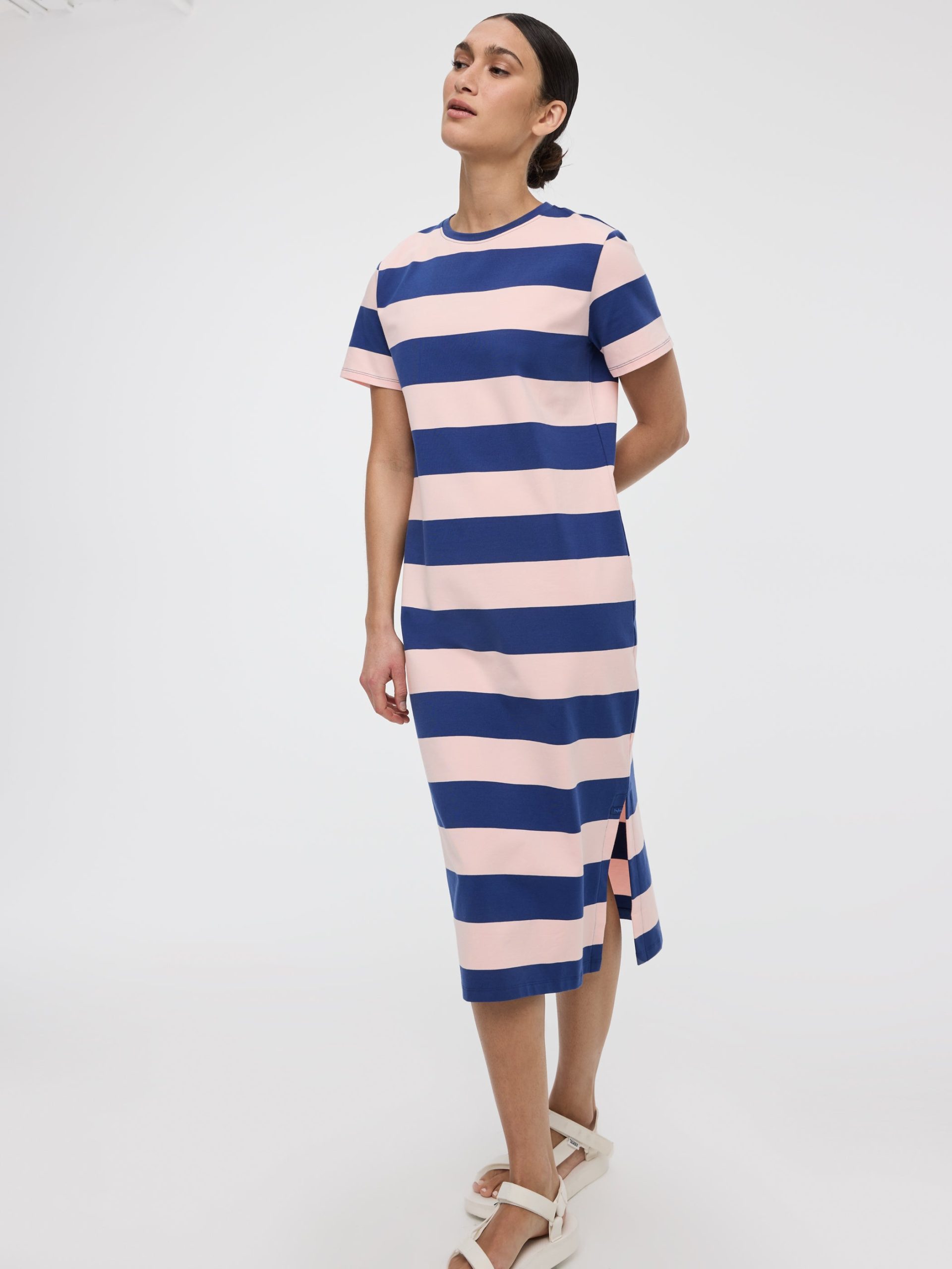 Striped T-Shirt Dress - Hyba - Image 4