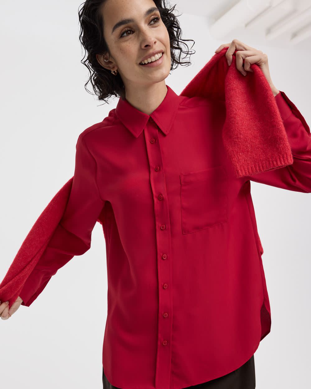 Long-Sleeve Blouse - R Essentials - Image 11