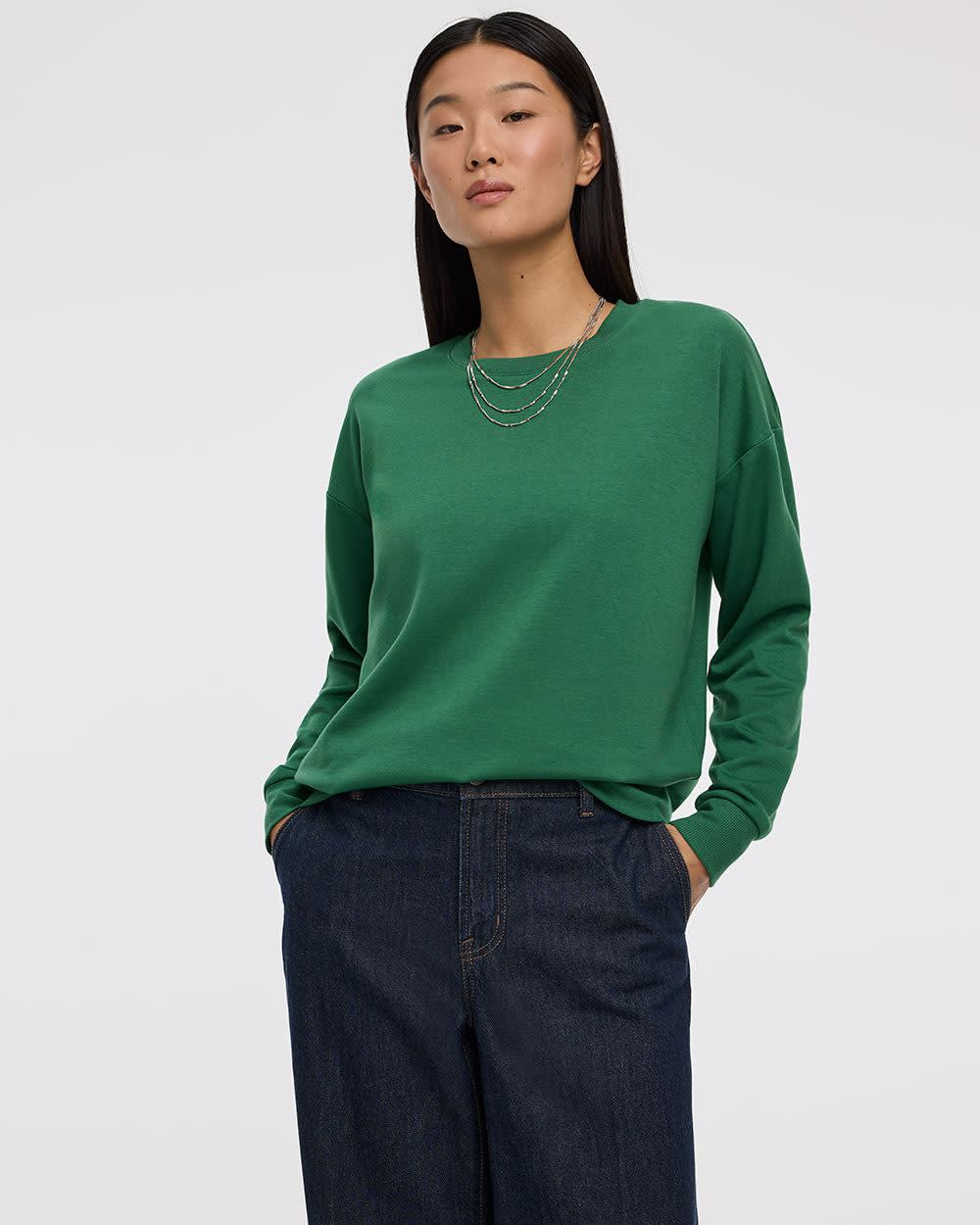 Long-Sleeve Crew-Neck Sweatshirt - R Essentials - Image 23
