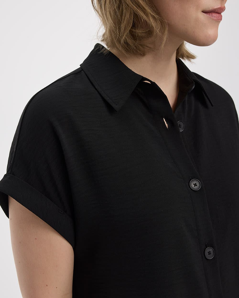 Short-Sleeve Shirt Dress - Image 4