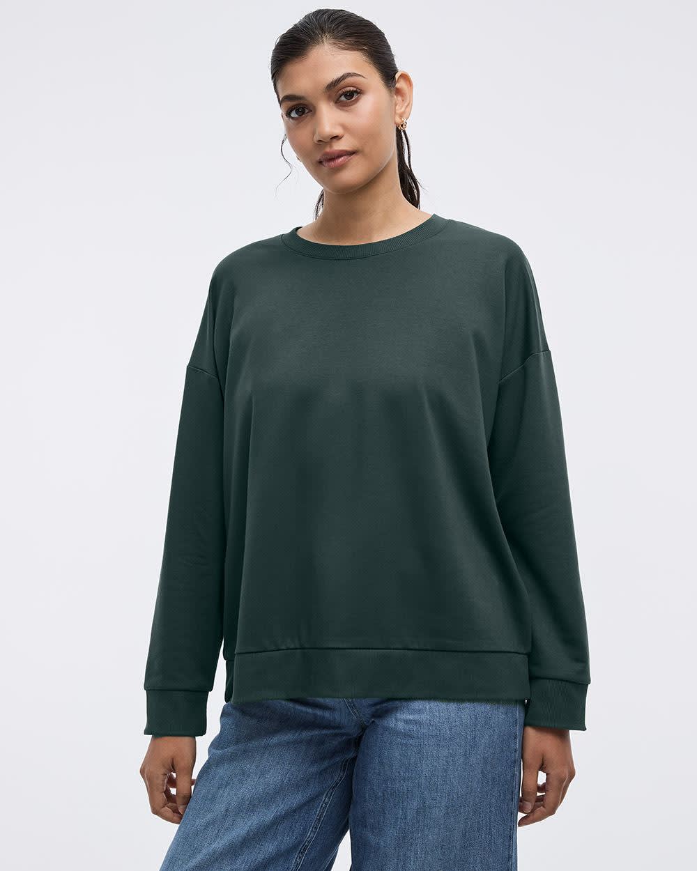 Long-Sleeve Crew-Neck Sweatshirt - R Essentials - Image 13