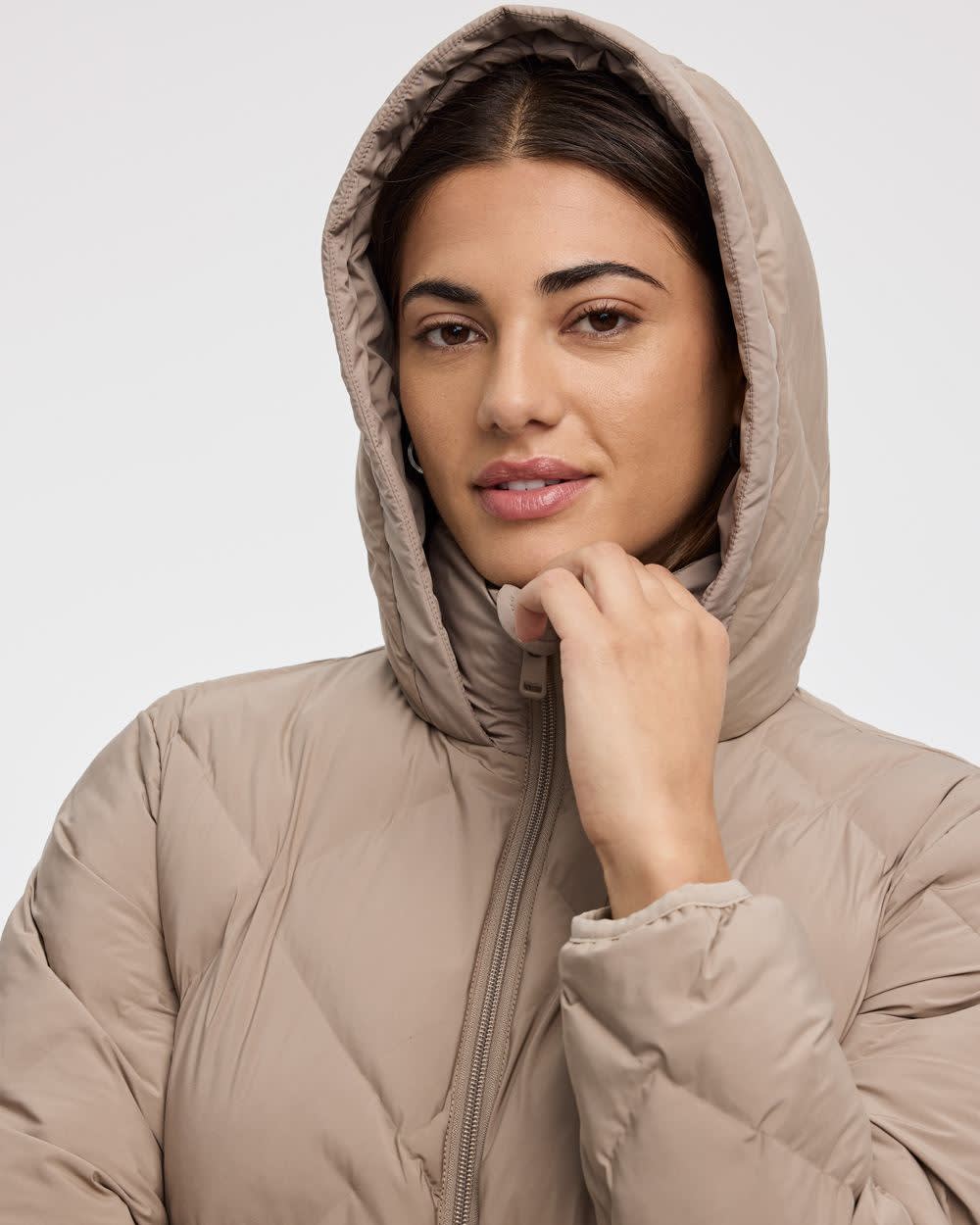 Long Hooded Puffer Jacket - Image 15
