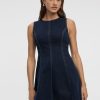 Sleeveless Mini Denim Dress