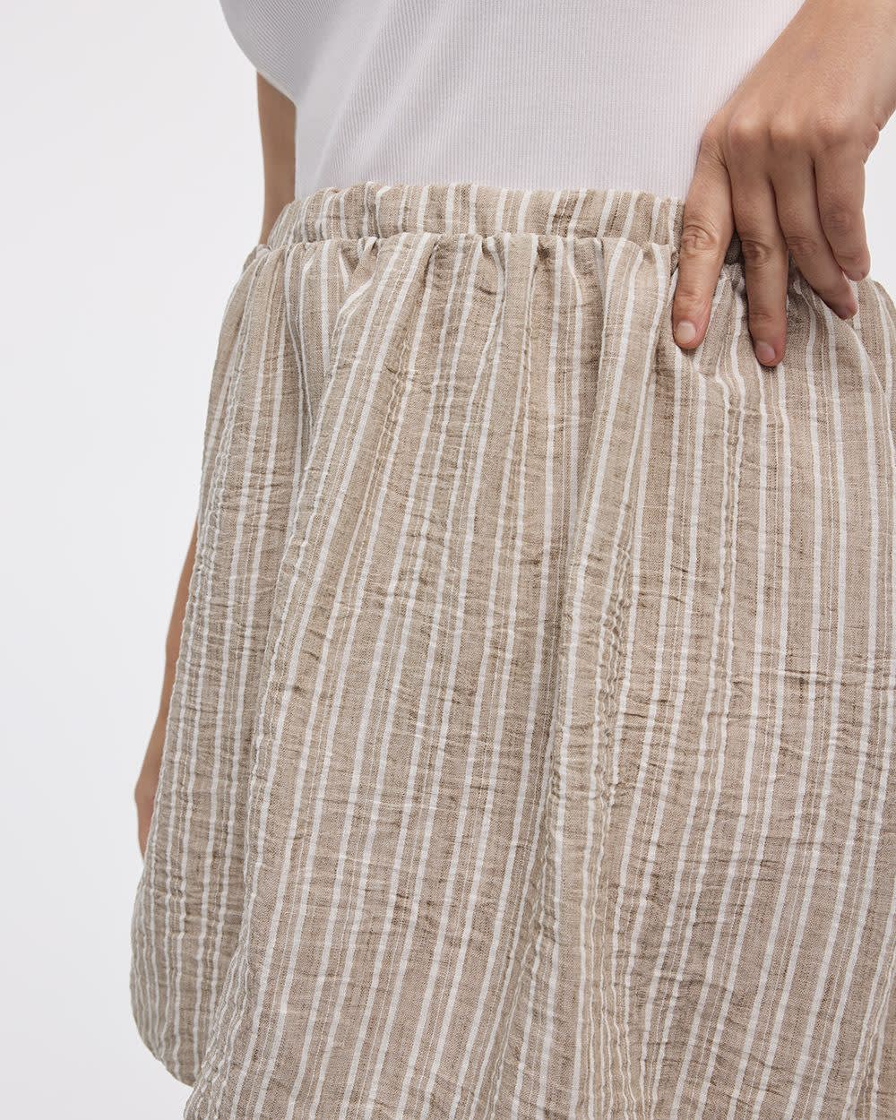 Striped Bubble Miniskirt - Image 4