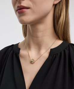 Snake Chain with Pebble Pendant