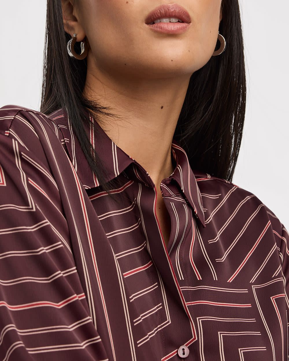 Satin Long-Sleeve Shirt - Image 30