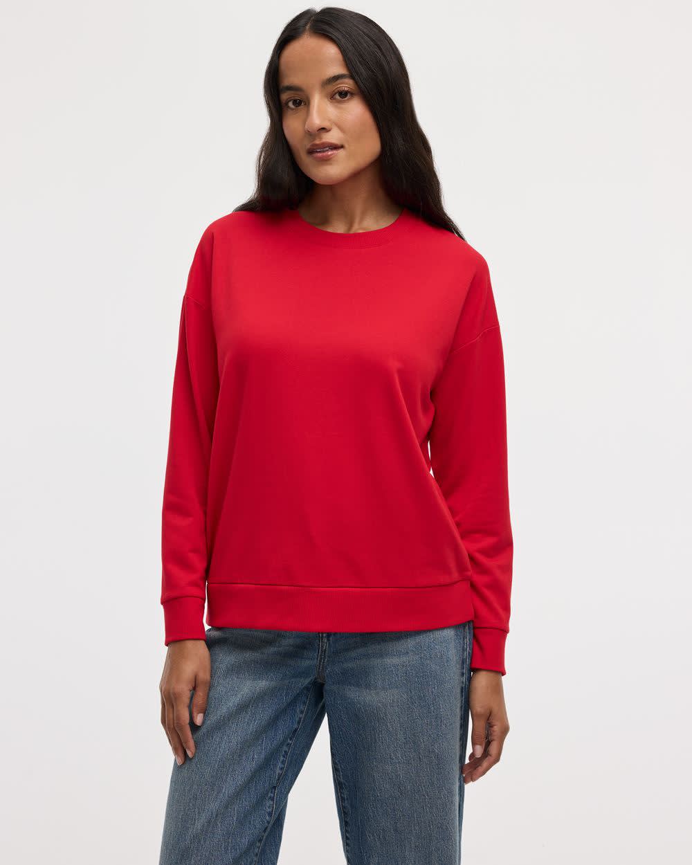 Long-Sleeve Crew-Neck Sweatshirt - R Essentials - Image 29