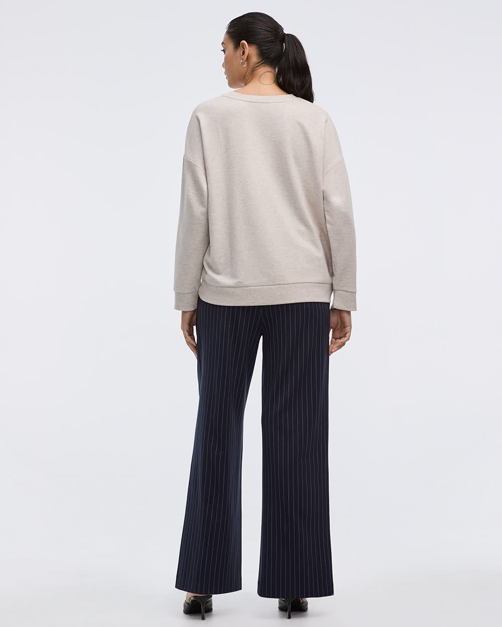 Long-Sleeve Crew-Neck Sweatshirt - R Essentials - Image 10