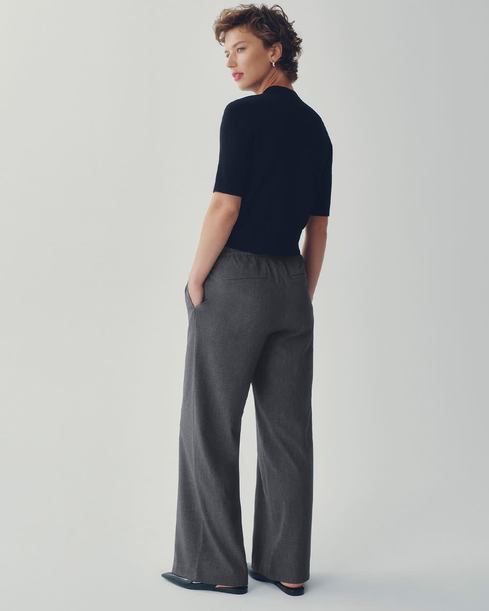Wide-Leg High-Rise Pull-On Pant - The Timeless - Image 18