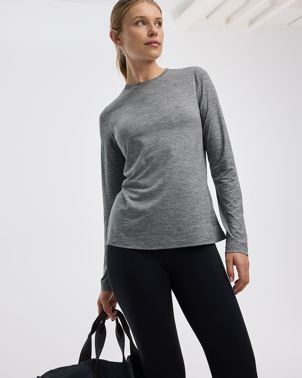 Long-Sleeve Crew-Neck T-Shirt - DRY-LUX (R) Hyba Essentials - Image 28