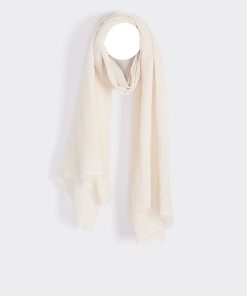 Crinkled Scarf with Raw Edges