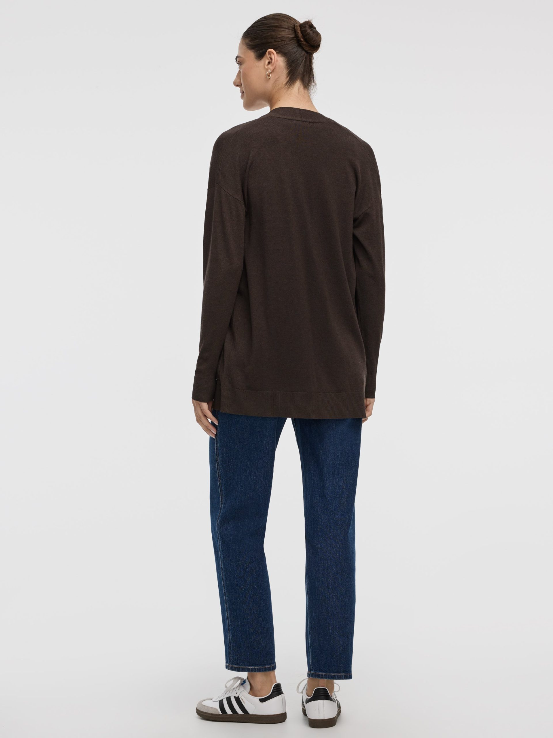 Long-Sleeve Open Cardigan with Pockets - R Essentials - Image 7