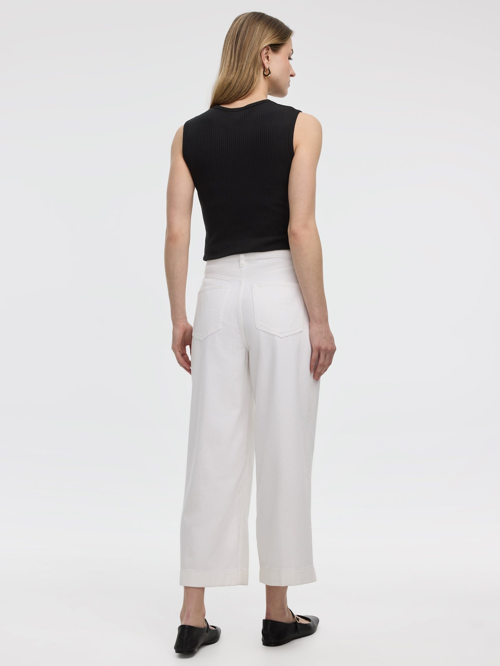 Flowy Wide-Leg High-Rise Cropped Jean - Image 5