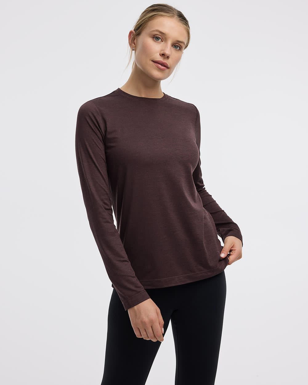 Long-Sleeve Crew-Neck T-Shirt - DRY-LUX (R) Hyba Essentials - Image 21