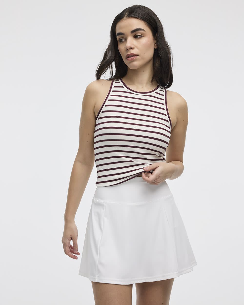 Ribbed Fitted Tank wtih Stripes - Hyba - Image 5