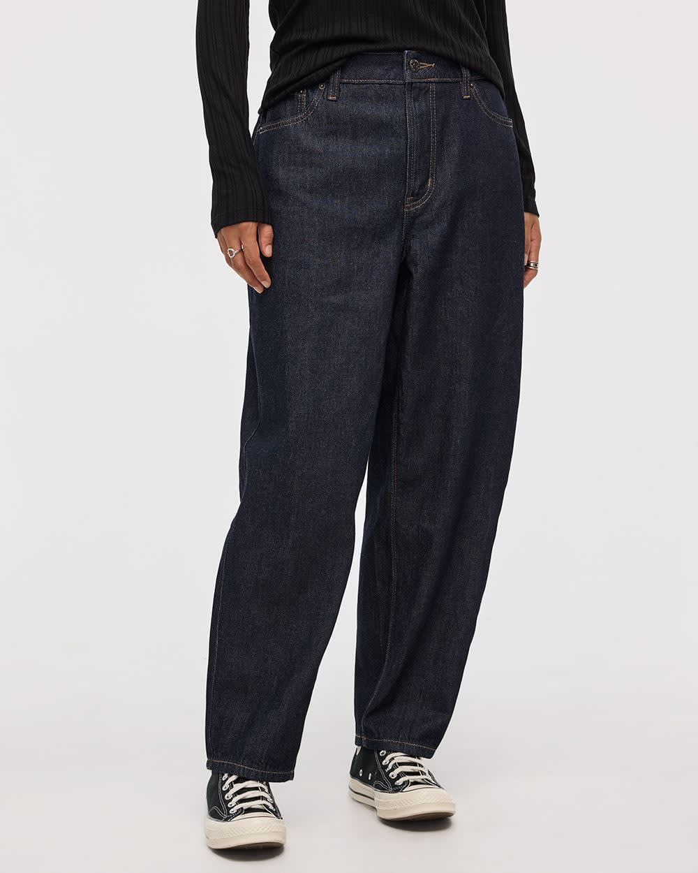 High-Rise Barrel Jeans - Image 14