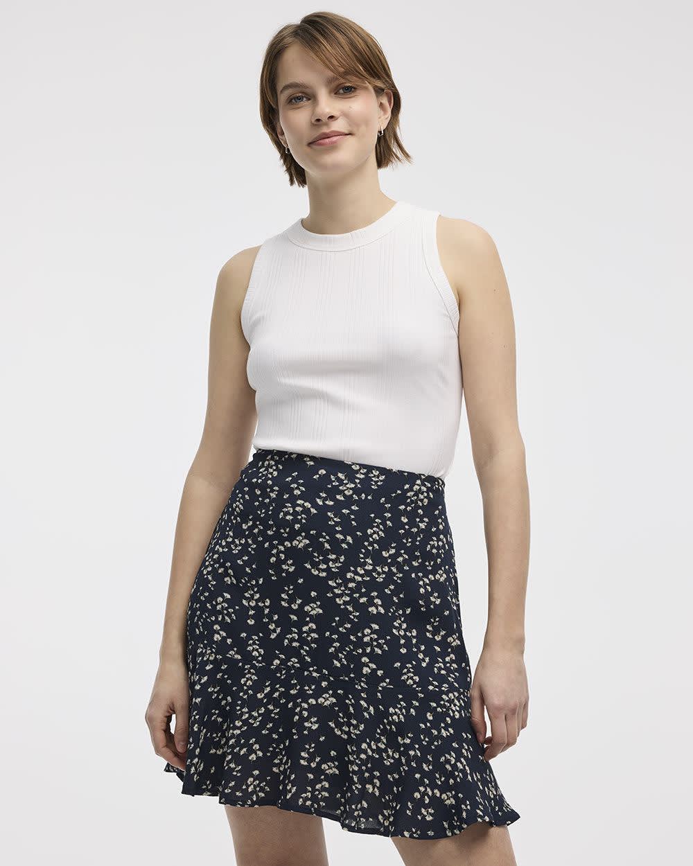 Mini Skirt with Ruffled Hem - Image 7