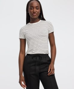 Super Soft Crew-Neck Striped T-Shirt - R Essentials